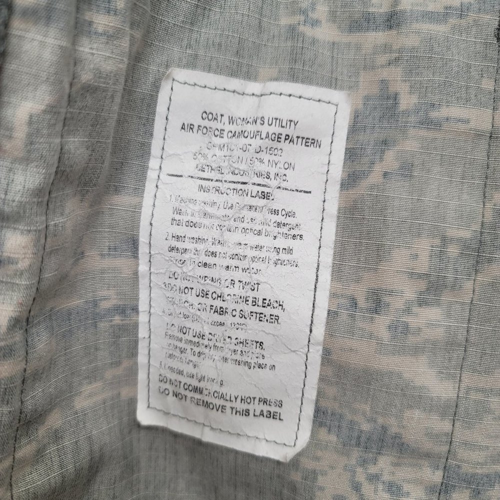 💕 Woman's utility Coat Air Force Camouflage Pattern - Picture 9 of 14